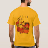 ラム〔占星術の〕十二宮図星座 Tシャツ (裏面)