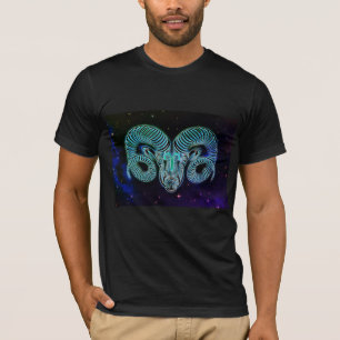 ラム〔占星術の〕十二宮図Tシャツを結ぶ Tシャツ