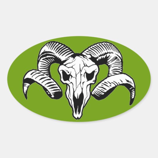 ラム 楕円形シール (正面)