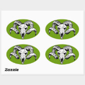 ラム 楕円形シール (シート)