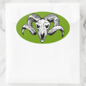 ラム 楕円形シール (バッグ)