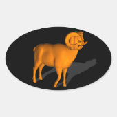 ラム 楕円形シール (正面)