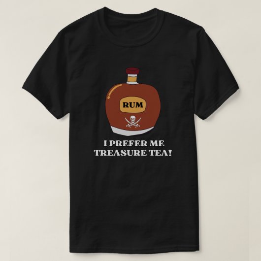 ラム？私の宝物は紅茶です！ Tシャツ (デザイン正面)