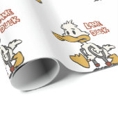 ラメのアヒル漫画 |背景色の選択 ラッピングペーパー (ロールコーナー)