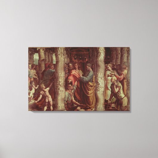 ラメの癒し(The Healing of the Lame Man) （Sistiの漫画） キャンバスプリント (正面)