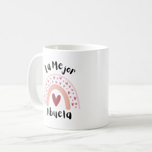 ラメジョールアブエラコーヒーマグ最高の(祖母) コーヒーマグカップ (正面左)