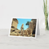 ラメセス2世の巨大な像, ルクソール神殿 カード (正面)