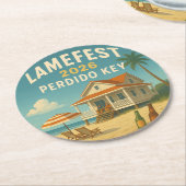 ラメフェスト2026コースター ラウンドペーパーコースター (アングル)