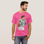 ラメロボールルーキーバスケットボール Tシャツ (正面フル)