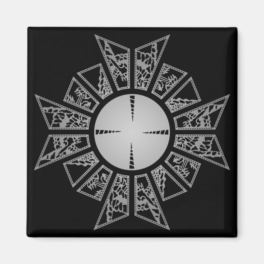 ラメンツスターシルバー マグネット (正面)