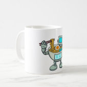 ラメンボット コーヒーマグカップ (正面左)