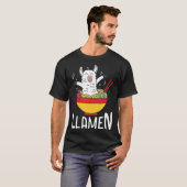ラメンラマ笑わされることわざ Tシャツ (正面フル)