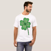 ラメ四つ葉のクローバー Tシャツ (正面フル)