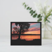 ラモカ湖サンセット ポストカード (スタンド正面)