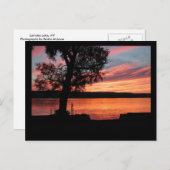 ラモカ湖サンセット ポストカード (正面/裏面)