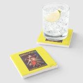 ラモスのまだら馬のヴィンテージPosterEurope ストーンコースター (横)