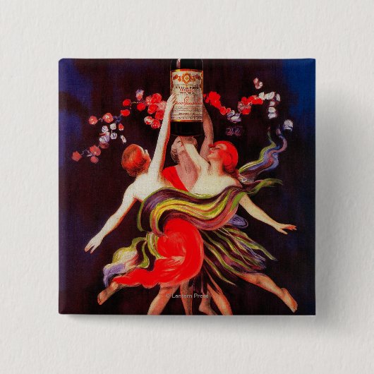 ラモスピントヴィンテージポスターヨーロッパ 缶バッジ (正面)