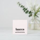 ラモダンイはっきりしたトパステルブラックはっきりしたボビーピンヘア スクエア名刺 (スタンド正面)