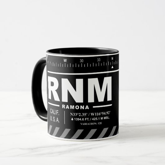 ラモナ空港 RNM マグカップ (正面左)