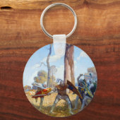 ラモラック卿の殺害、1922年NCワイエス著 キーホルダー (正面)