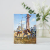 ラモラック卿の殺害、1922年NCワイエス著 ポストカード (スタンド正面)