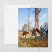 ラモラック卿の殺害、1922年NCワイエス著 ポストカード (正面/裏面)