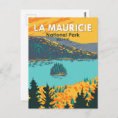 ラモーリシエ国立公園旅行芸術ヴィンテージ ポストカード (正面/裏面)