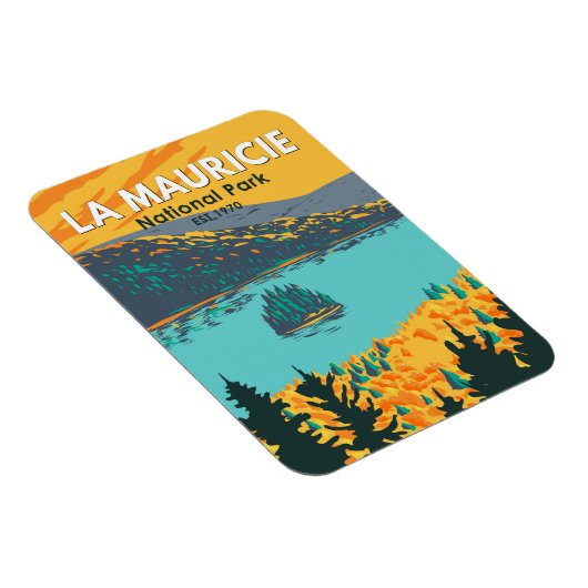 ラモーリシエ国立公園旅行芸術ヴィンテージ マグネット (右側)