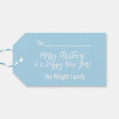 ララキュートタウンクリスマスツリーのピンクの車 ギフトタグ (裏面横)