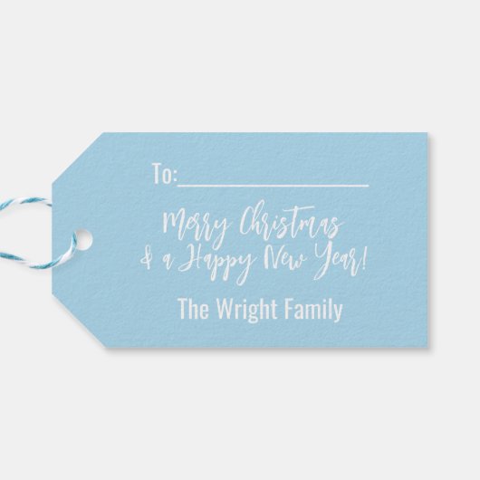 ララキュートタウンクリスマスツリーのピンクの車 ギフトタグ (裏面横)