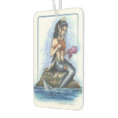 ララサマーメイドプリンセスファンタジーイラストレーション カーエアーフレッシュナー (左)