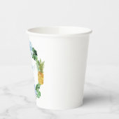 ララニトロピカルブルーハイビスカスルアウ(ハワイ式宴会)1st誕生日 紙コップ (左)