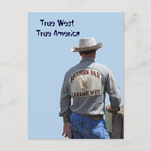 ララミーワイオミンカウボーイポストカード ポストカード (正面)