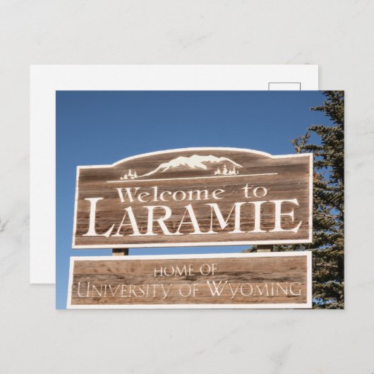 ララミーワイオミンハガキお土産旅行 ポストカード (正面/裏面)