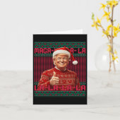 ラララドナルドトランプポトゥス47醜いクリスマススススススススススウェー カード (黄色い花)