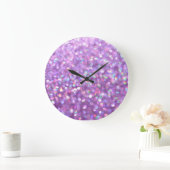 ラララベンダー ラージ壁時計 (ホーム)