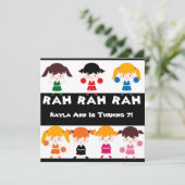 ララララチアリーティング誕生日招待状 招待状 (スタンド正面)