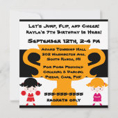 ララララチアリーティング誕生日招待状 招待状 (裏面)