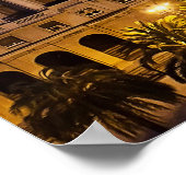 ラランブラの空中夜景 ポスター (角)