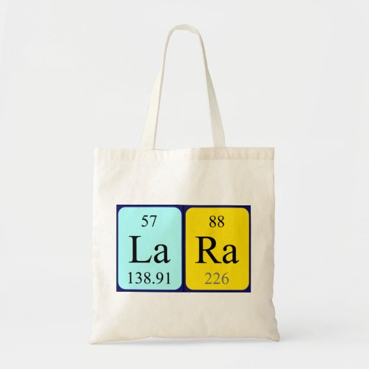 ララ周期表名トートバッグ トートバッグ (正面)