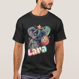 ララ – かわいいコアラで愛らしい女の子の名前 Tシャツ