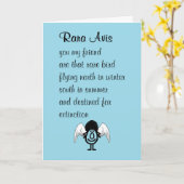 ララ・アビおもしろいス・考えるアズ・オブ・ユー カード (黄色い花)