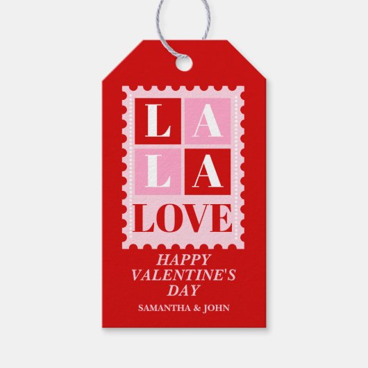 ララ ラブ バレンタインデーのギフトタグ ギフトタグ (正面)