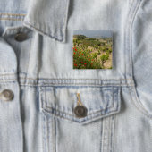 ラリオジャの首都、ラガルディア近くのブドウ園 缶バッジ (インサイチュ)