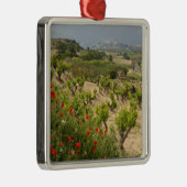 ラリオハの首都ラグアルディア近郊のブドウ畑 メタルオーナメント (右)