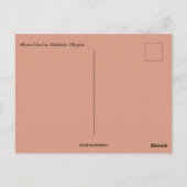 ラリベラエチオピアのラウンドハット ポストカード (裏面)