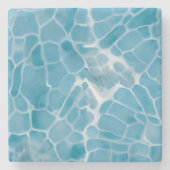 ラリマールサマーブルー ストーンコースター (正面)