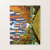 ラリマー通りデンバーコロラドクリスマスグリーティング ジグソーパズル (縦)