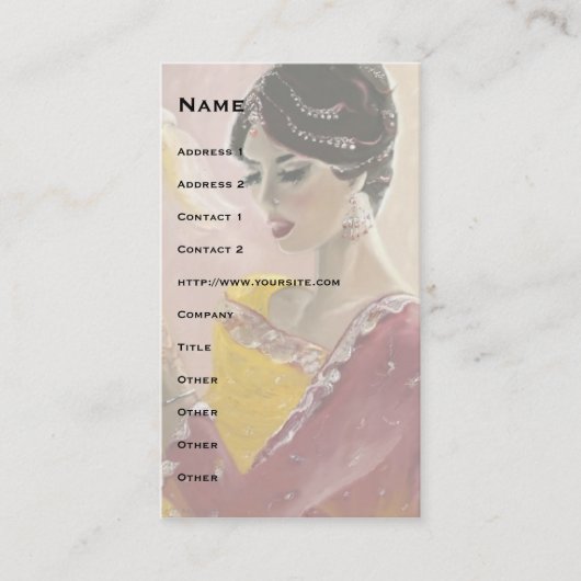 ラリマ夢を見て！ 名刺 (正面)