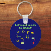 ラリーの準備をしよう キーホルダー (正面)